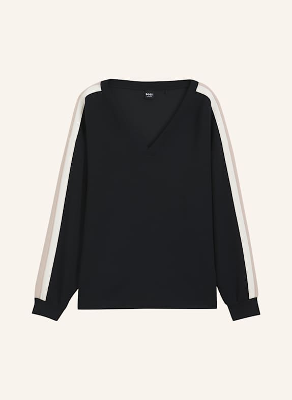 BOSS Loungewear Oberteil TONE_SWEATSHIRT SCHWARZ