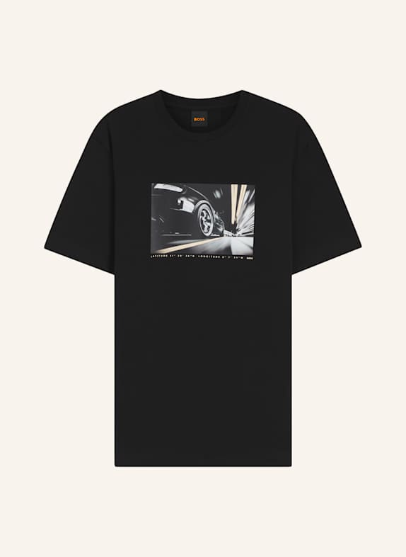 BOSS T-Shirt TE_MOTORS Regular Fit SCHWARZ