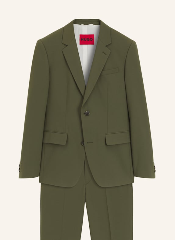 HUGO Business Anzug HENRY-GETLIN253X Slim Fit GRÜN
