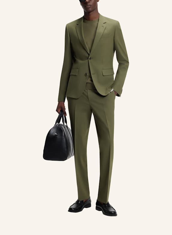 HUGO Anzug HENRY-GETLIN253X Slim Fit GRÜN