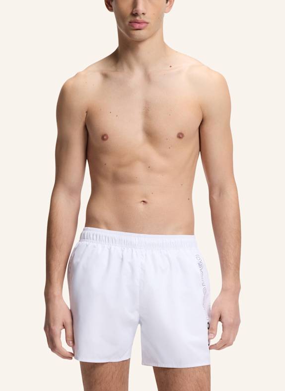 HUGO Badeshorts TIKI WEISS