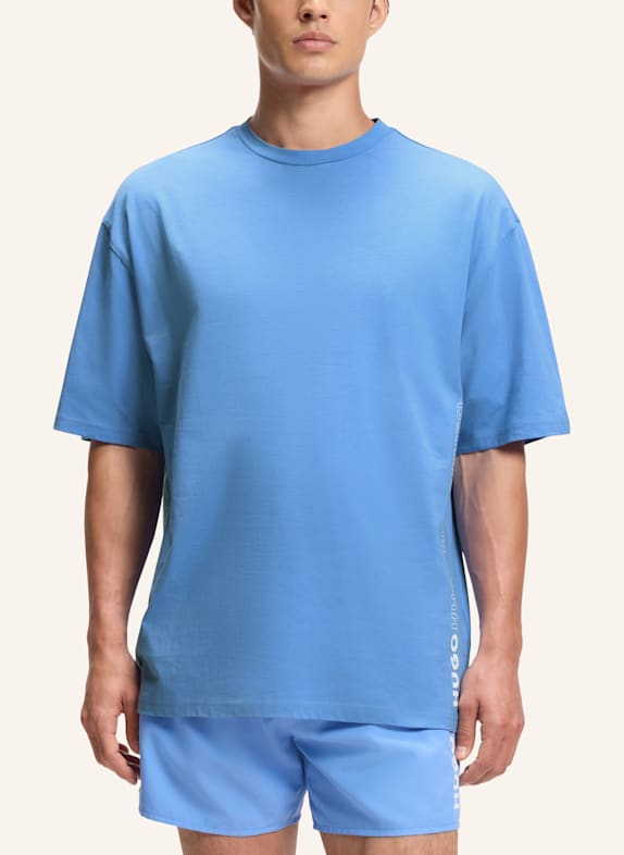 HUGO Badeshorts TIKI T-SHIRT BLAU