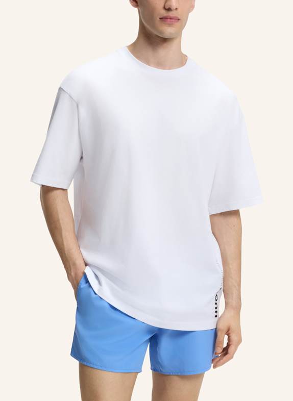 HUGO Badeshorts TIKI T-SHIRT WEISS