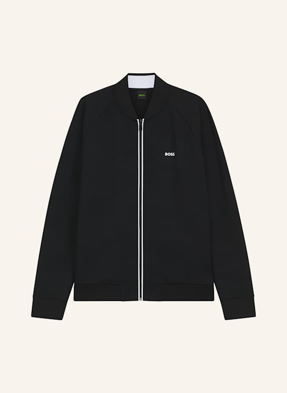 BOSS Sweatshirt SW_NETWORK JQ FZ Relaxed Fit SCHWARZ