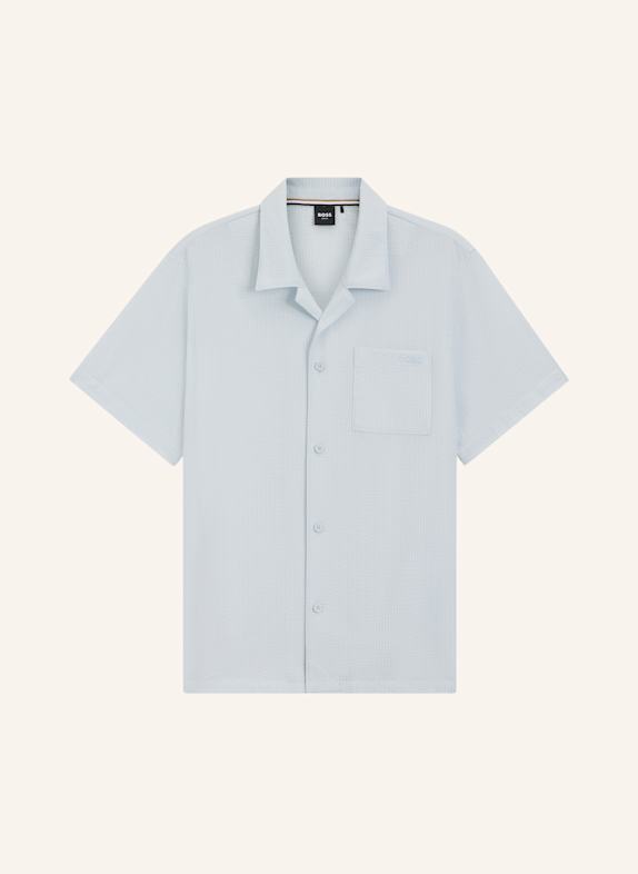 BOSS Strand-Oberteil RELAX_SHIRT Regulär BLAU