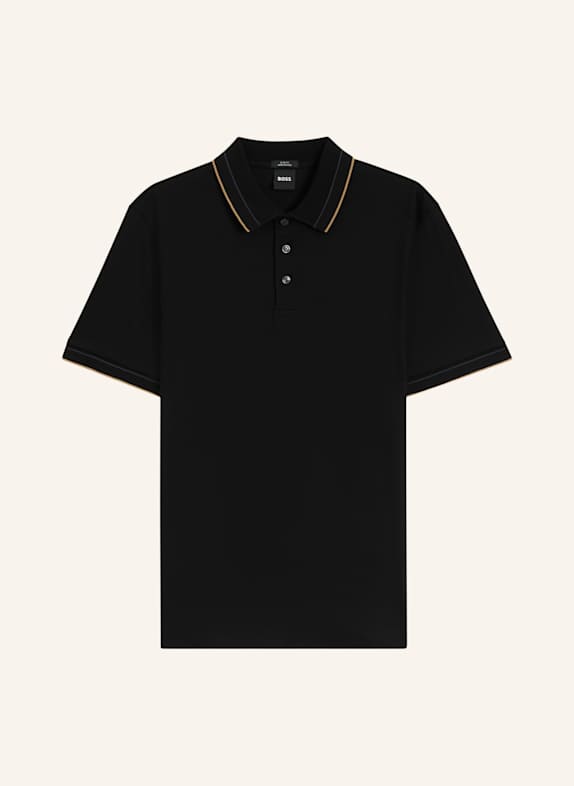 BOSS Poloshirt H-PHILLIPSON 195 Slim Fit SCHWARZ