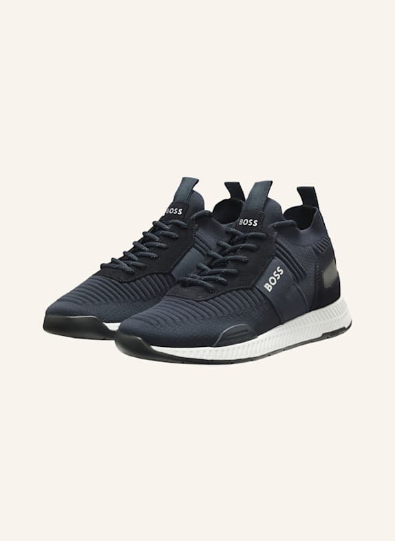 BOSS Sneaker TITANIUM_RUNN_KNST_N DUNKELBLAU