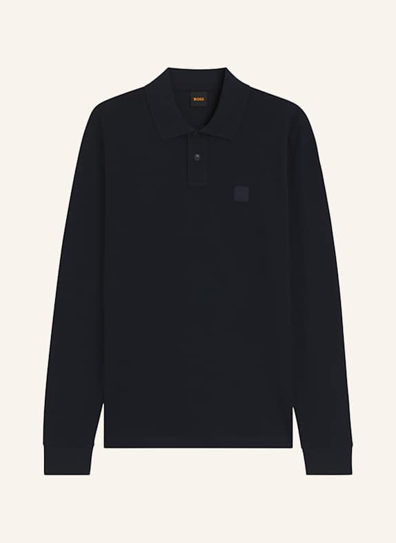 BOSS Piqué-Poloshirt PASSERBY Slim Fit DUNKELBLAU
