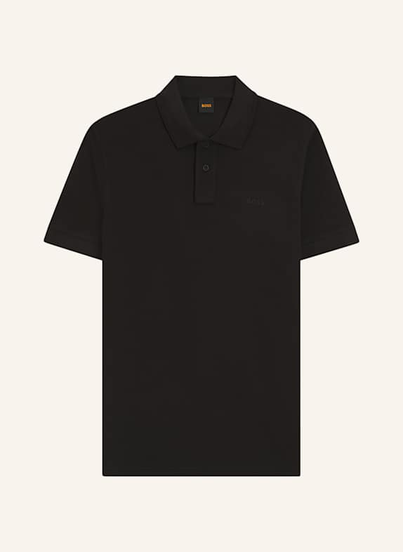 BOSS Piqué-Poloshirt PRIME SCHWARZ