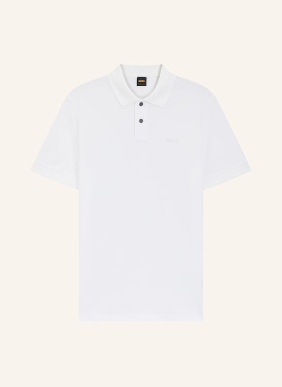 BOSS Piqué-Poloshirt PRIME WEISS