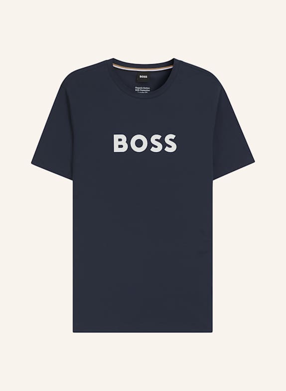 BOSS Beach Tops T-SHIRT RN Regular Fit DUNKELBLAU
