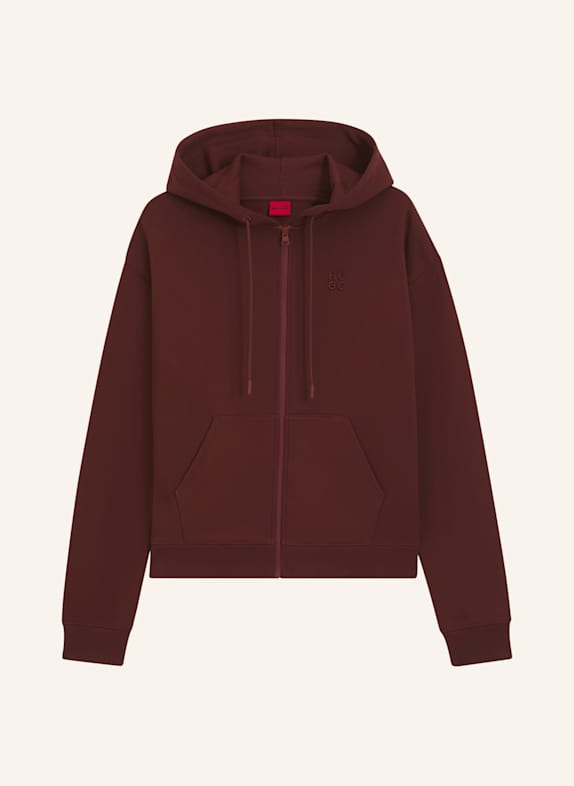 HUGO Sweatshirt DALFINE Regular Fit BRAUN