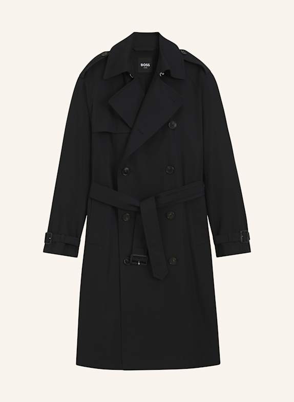 BOSS Trenchcoat H-JAREDTRENCHB1_263F Regular Fit SCHWARZ