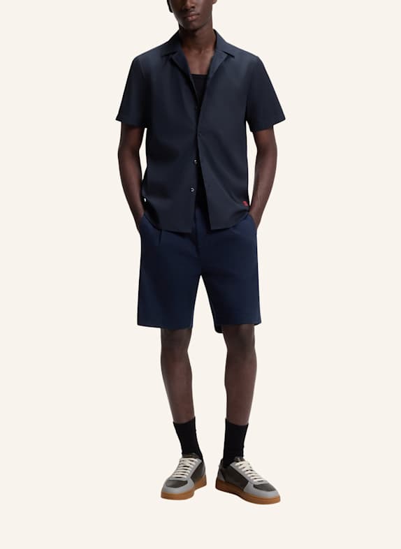 HUGO Hemd ELLINO Regular Fit DUNKELBLAU