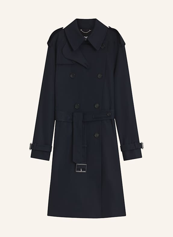BOSS Klassischer Mantel CAOMY Regular Fit DUNKELBLAU