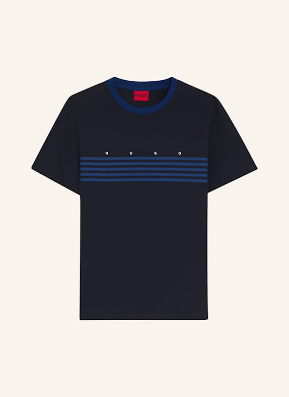 HUGO T-Shirt DEMPSY Regular Fit DUNKELBLAU