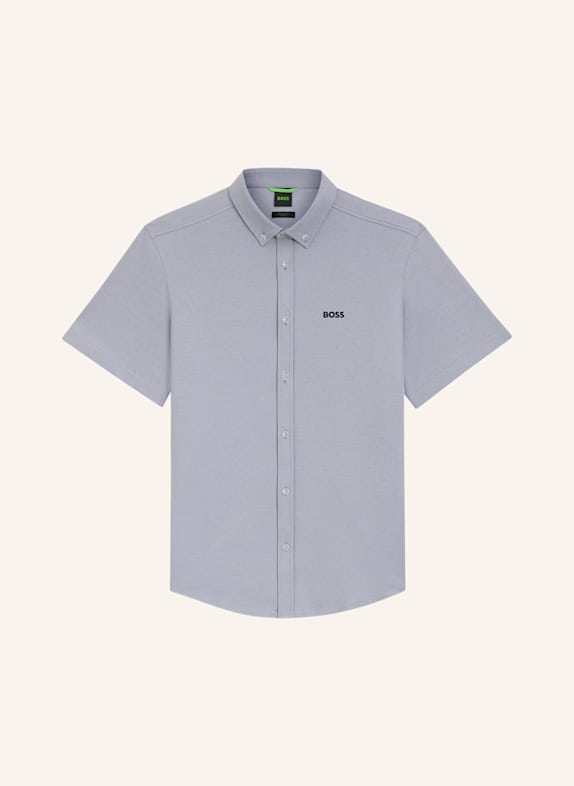 BOSS Kurzarm-Hemd ST_MOTION S Regular Fit aus Jersey DUNKELGRAU