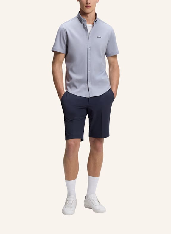 BOSS Kurzarm-Hemd ST_MOTION S Regular Fit aus Jersey DUNKELGRAU