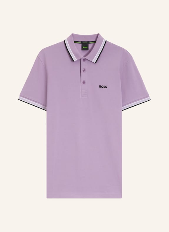 BOSS Piqué-Poloshirt PADDY CURVED Regular Fit HELLLILA