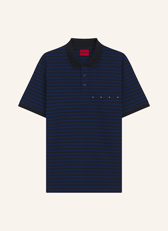 HUGO Poloshirt DEMSPOLO Regular Fit DUNKELBLAU/ SCHWARZ