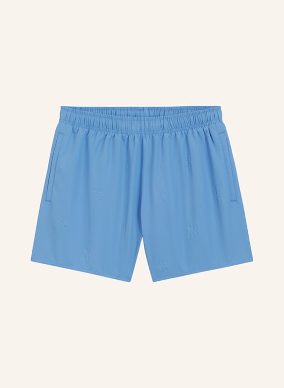 HUGO Badeshort TONAL_LOGO BLAU