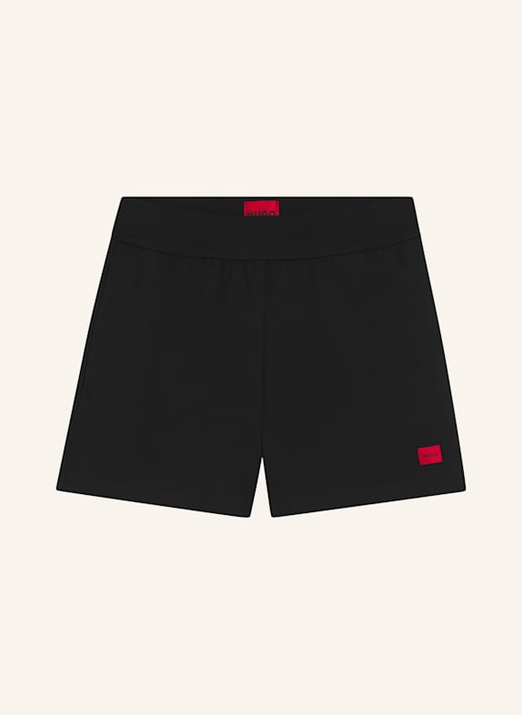 HUGO Loungewear Unterteil SIGNATURE_SHORT SCHWARZ