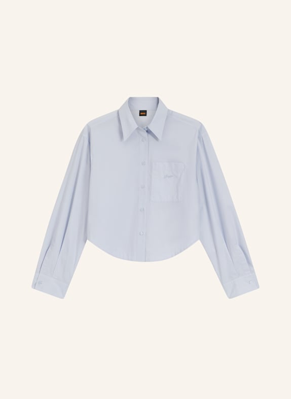 BOSS Business Bluse C_BOSKOTA-1 Oversize Fit HELLBLAU