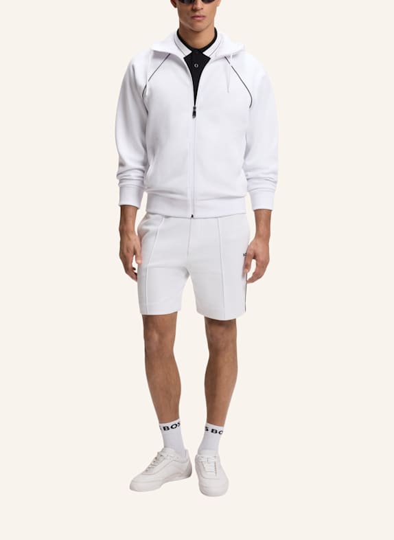 BOSS Sweatjacke JOIN SAGGY WEISS