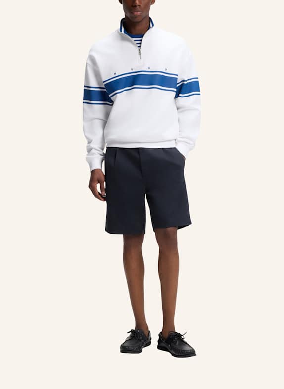 HUGO Kurze Hose CINO263FSD Straight Fit DUNKELBLAU