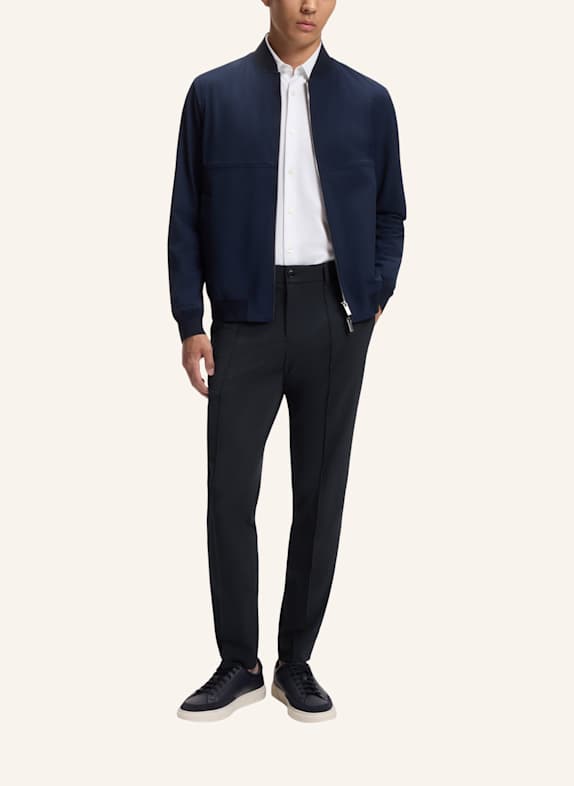 BOSS Anzughose P-GENIUS-CW-WG-263F Slim Fit DUNKELBLAU