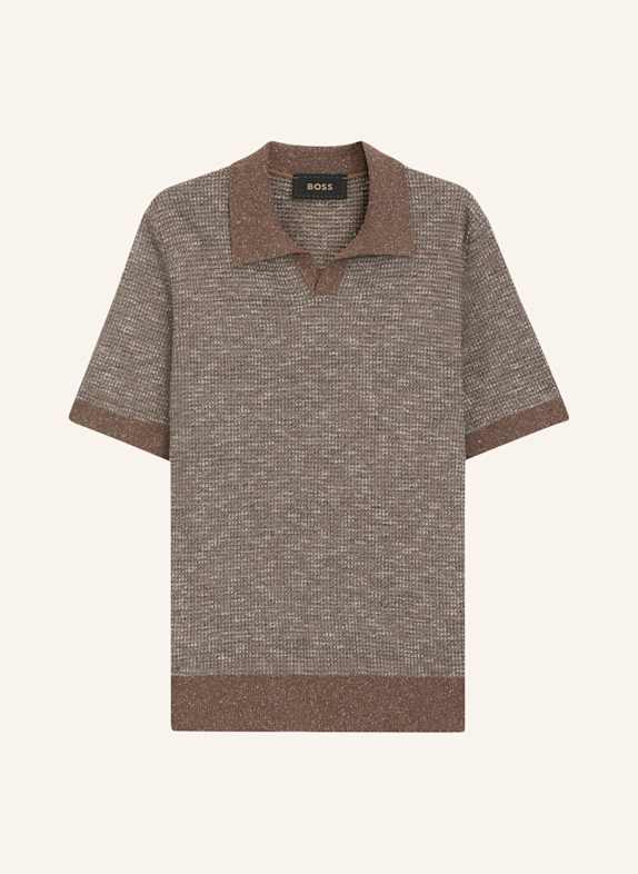 BOSS Sweater L-LAGO Regular Fit BRAUN