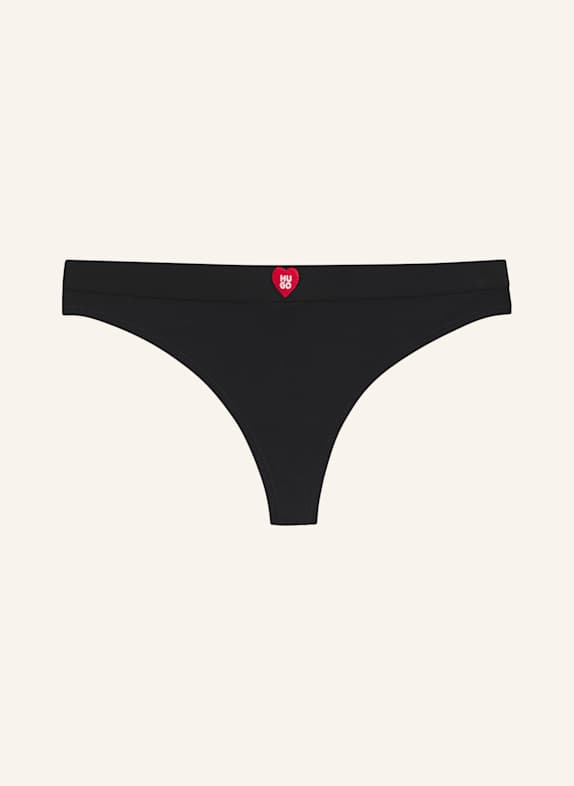 HUGO Slip HUGO HEART THONG SCHWARZ