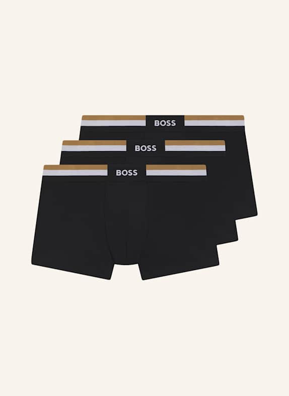 BOSS Boxer Short TRUNK 3P MOTION SCHWARZ