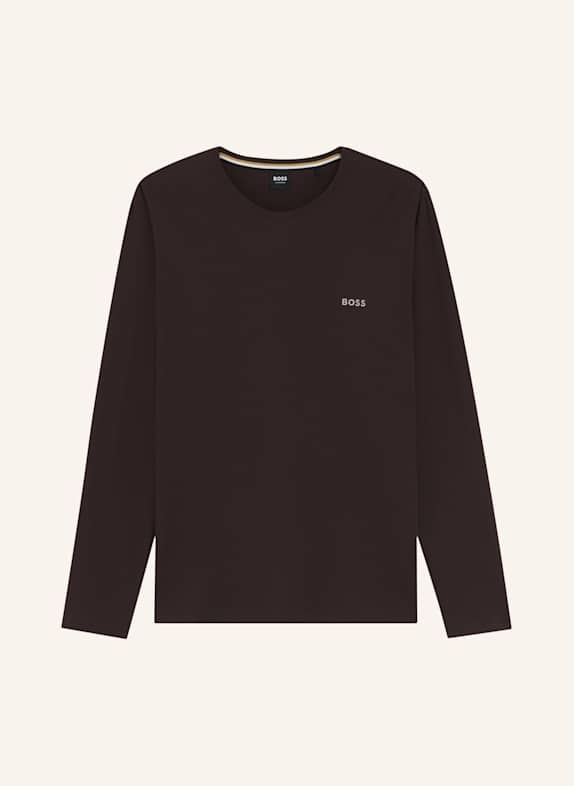 BOSS Schlafshirt MIX&MATCH DUNKELBRAUN