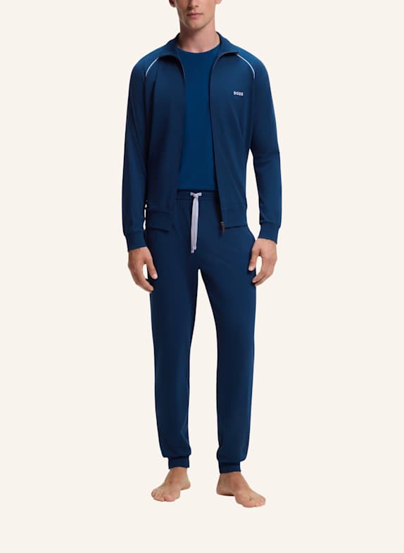 BOSS Loungewear Jacke MIX&MATCH JACKET Z Regular Fit TÜRKIS