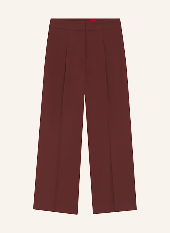 HUGO Trouser HAMAIA Regular Fit BRAUN