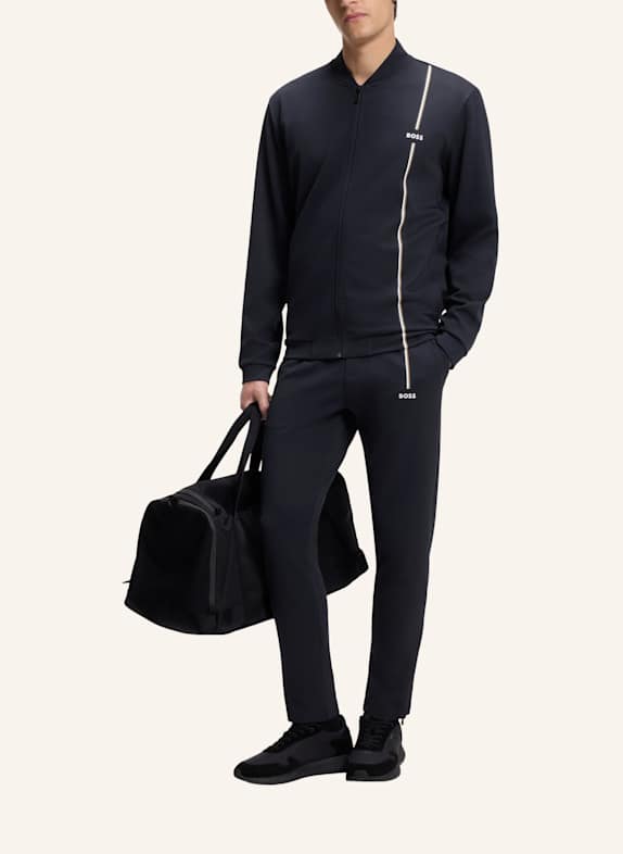 BOSS Sweatshirt SW_TOC GAME FZ Regular Fit DUNKELBLAU