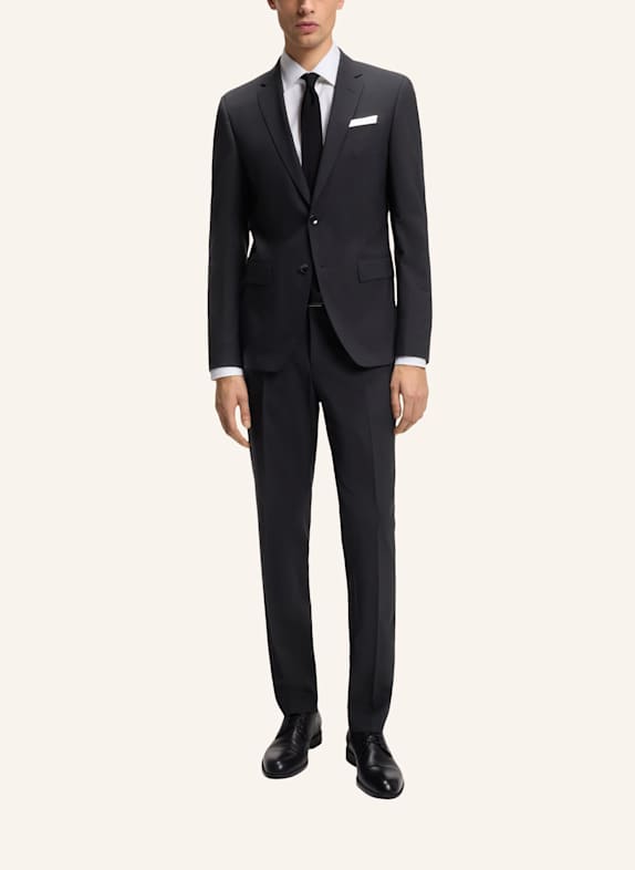BOSS Anzug H-HUGE-2PCS-224 Slim Fit SCHWARZ