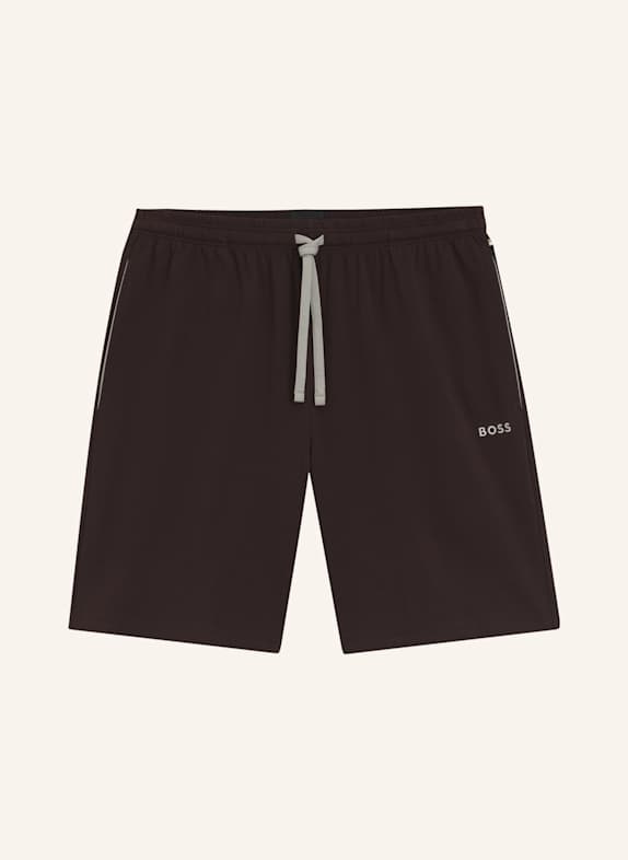 BOSS Loungewear Unterteil MIX&MATCH SHORT CW DUNKELBRAUN