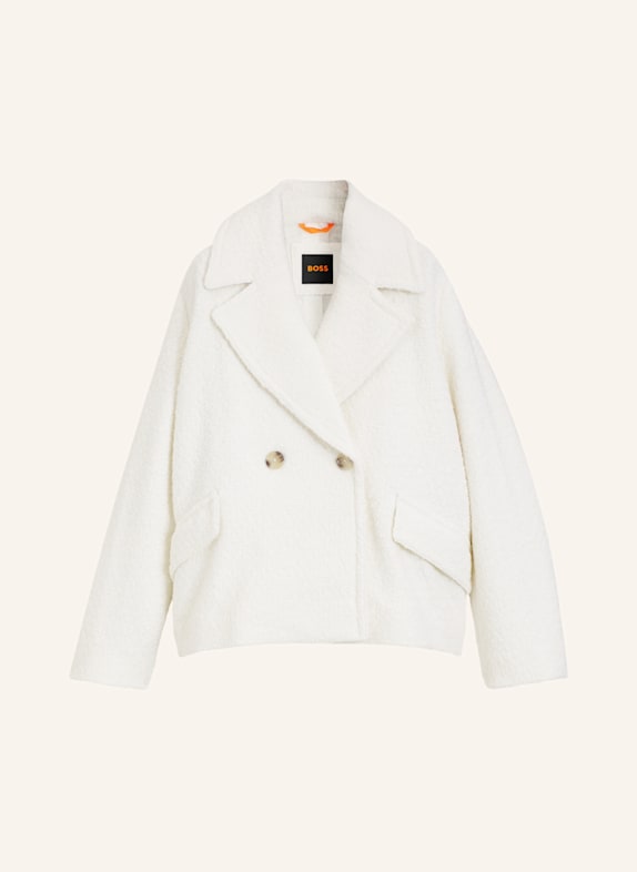 BOSS Mantel C_CABAN1 Relaxed Fit WEISS