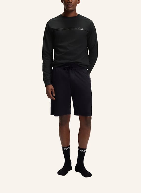 BOSS Loungewear Oberteil AUTHENTIC SWEATSHIRT Regular Fit SCHWARZ