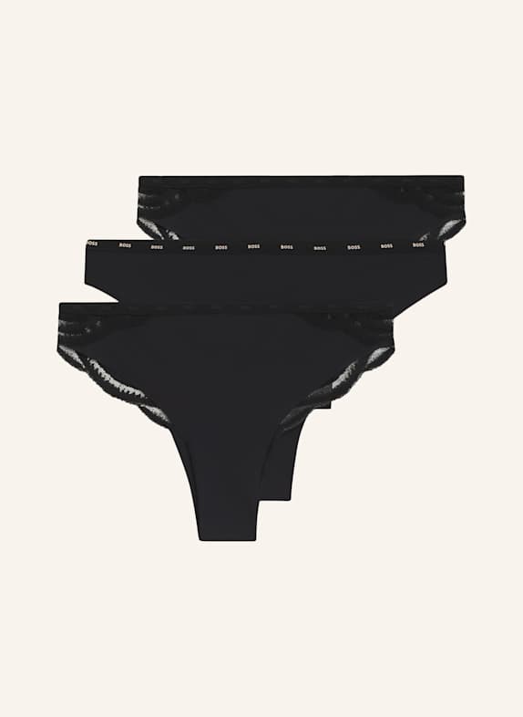 BOSS Slip 3P LACE BRAZILIAN SCHWARZ