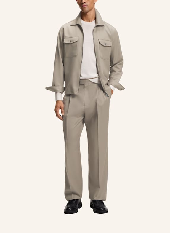 BOSS Sakko C-CARPER-OS-ZIPP-264 Relaxed Fit BRAUN
