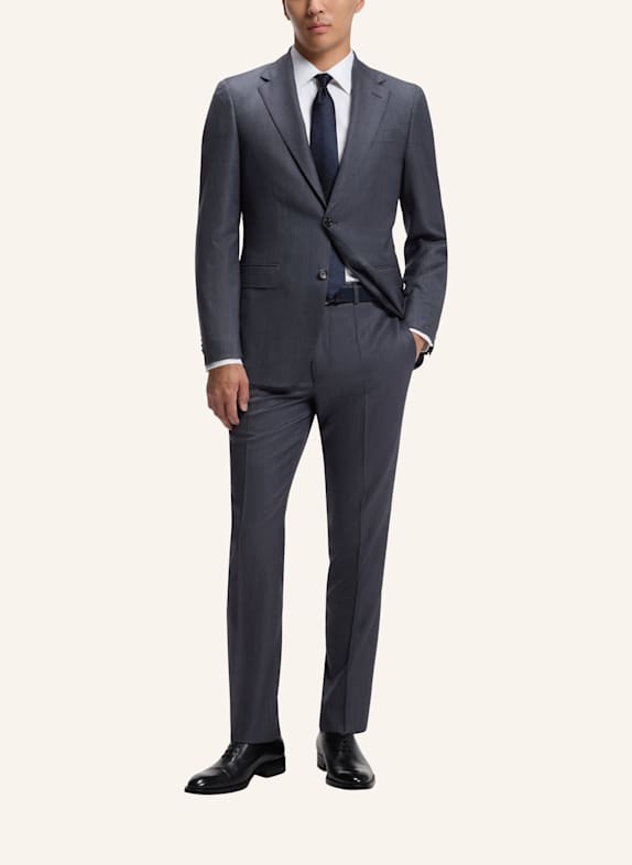 BOSS Anzug L-JARROD-2PCS-241 Regular Fit DUNKELBLAU