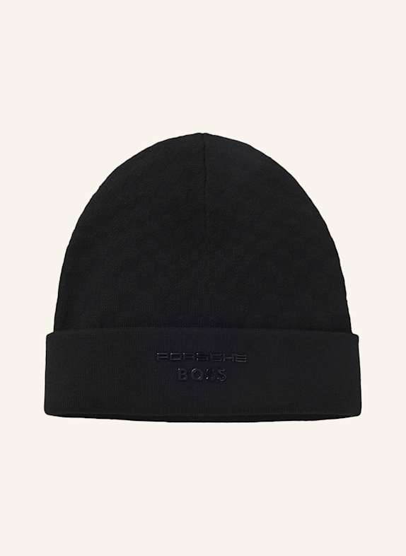 BOSS Strickm�Tze PASHA BEANIE JACQ PS SCHWARZ