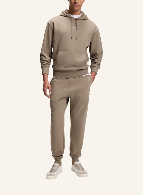 BOSS TRACKSUITWESMALLHOOD Regular Fit BRAUN