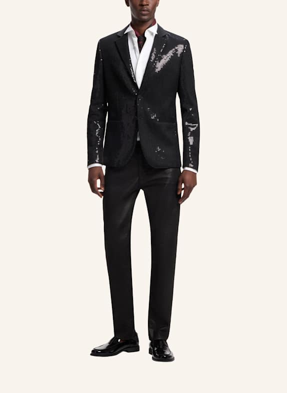 HUGO Jeans HUGO 708 Slim Fit SCHWARZ