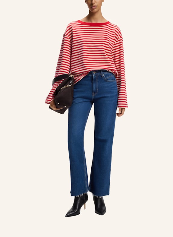 BOSS Top C_EWA_STRIPE Relaxed Fit WEISS