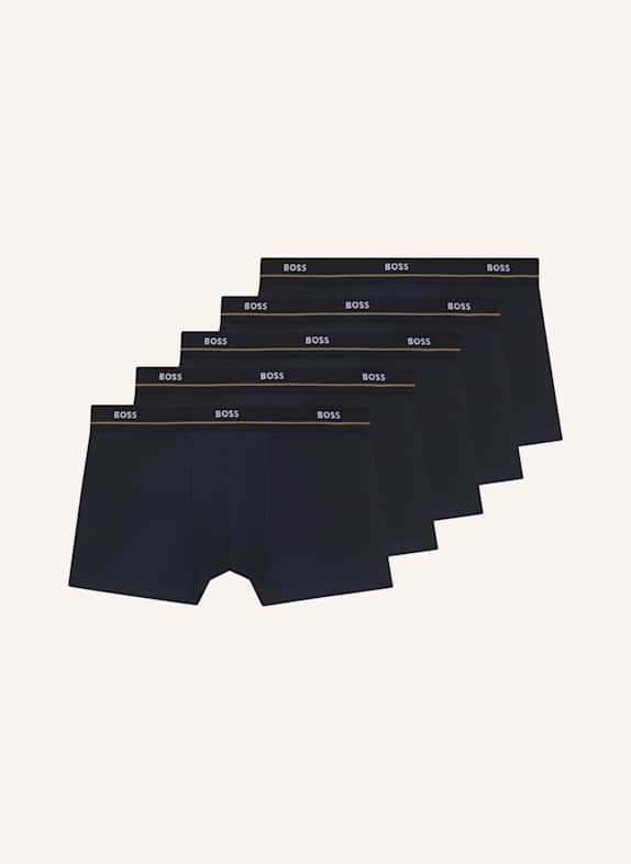 BOSS Boxer Short TRUNK 5P ESSENTIAL DUNKELBLAU