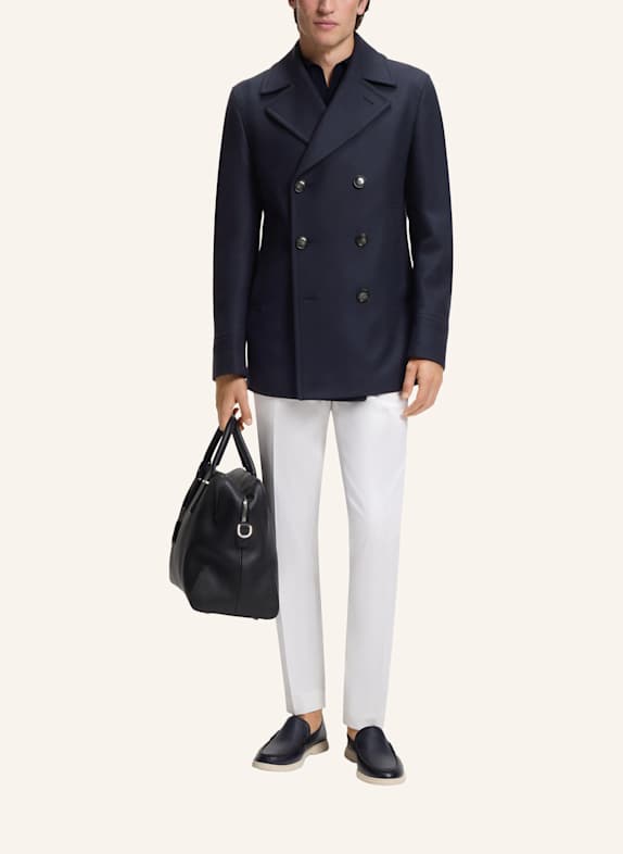 BOSS Mantel H-HYDE-PCOAT-234 Slim Fit DUNKELBLAU